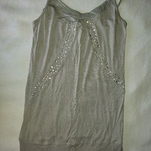 Express gray cami sequins